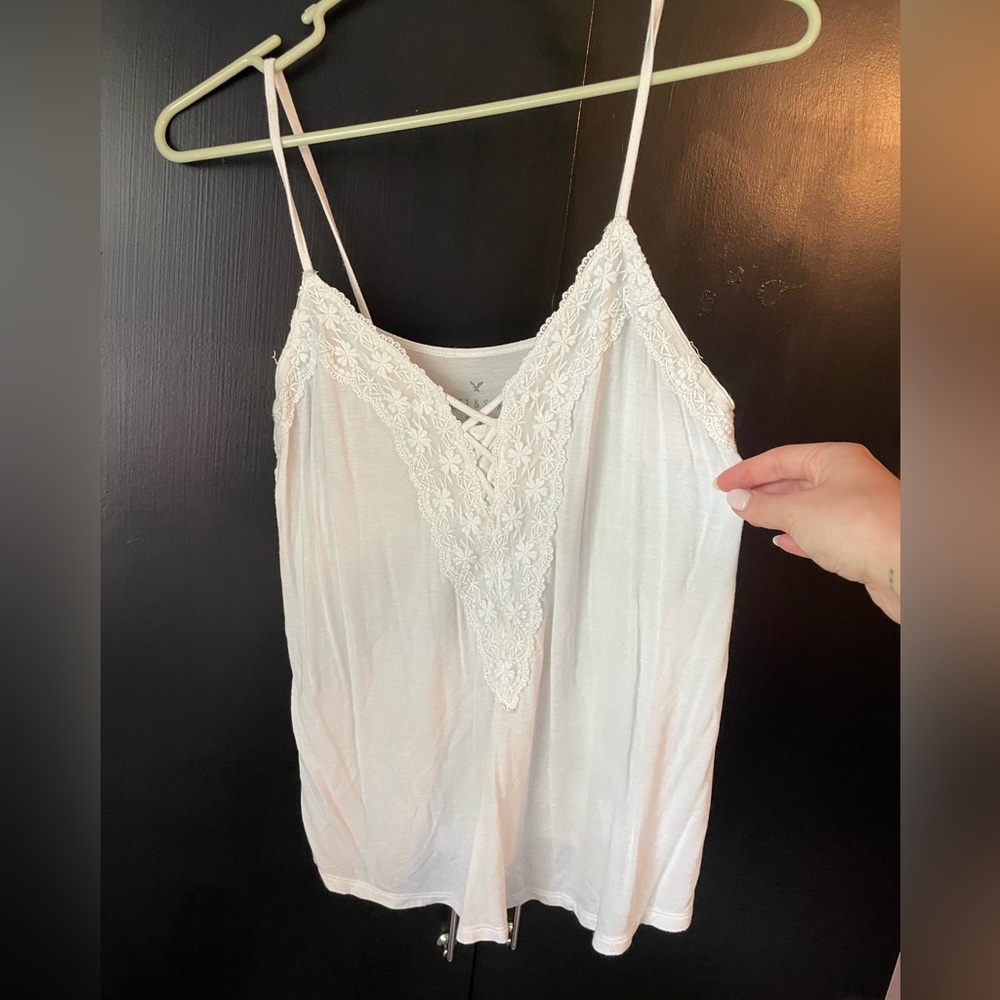 White Lace Tank Top